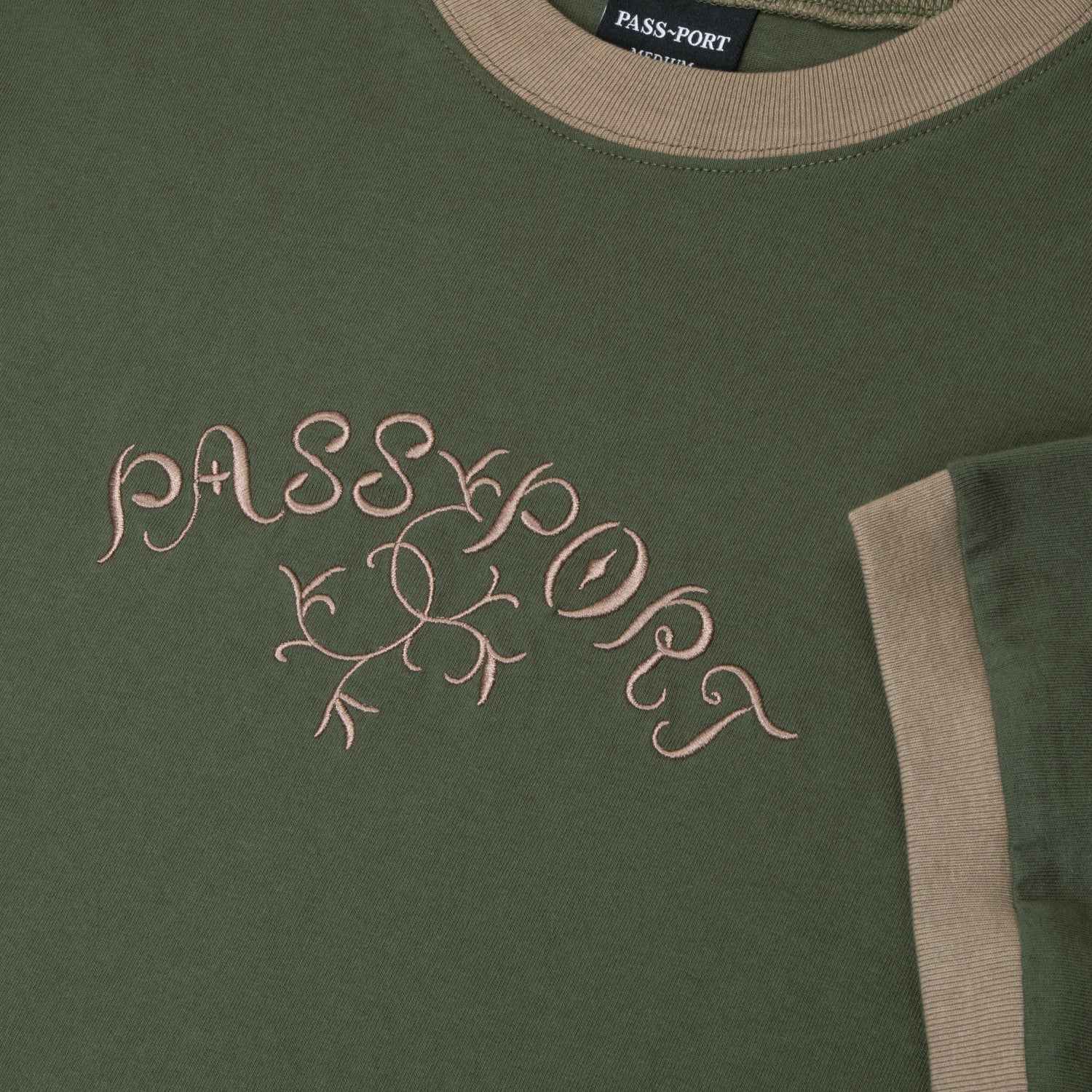 Pass~Port Arthur Ringer Tee - Olive