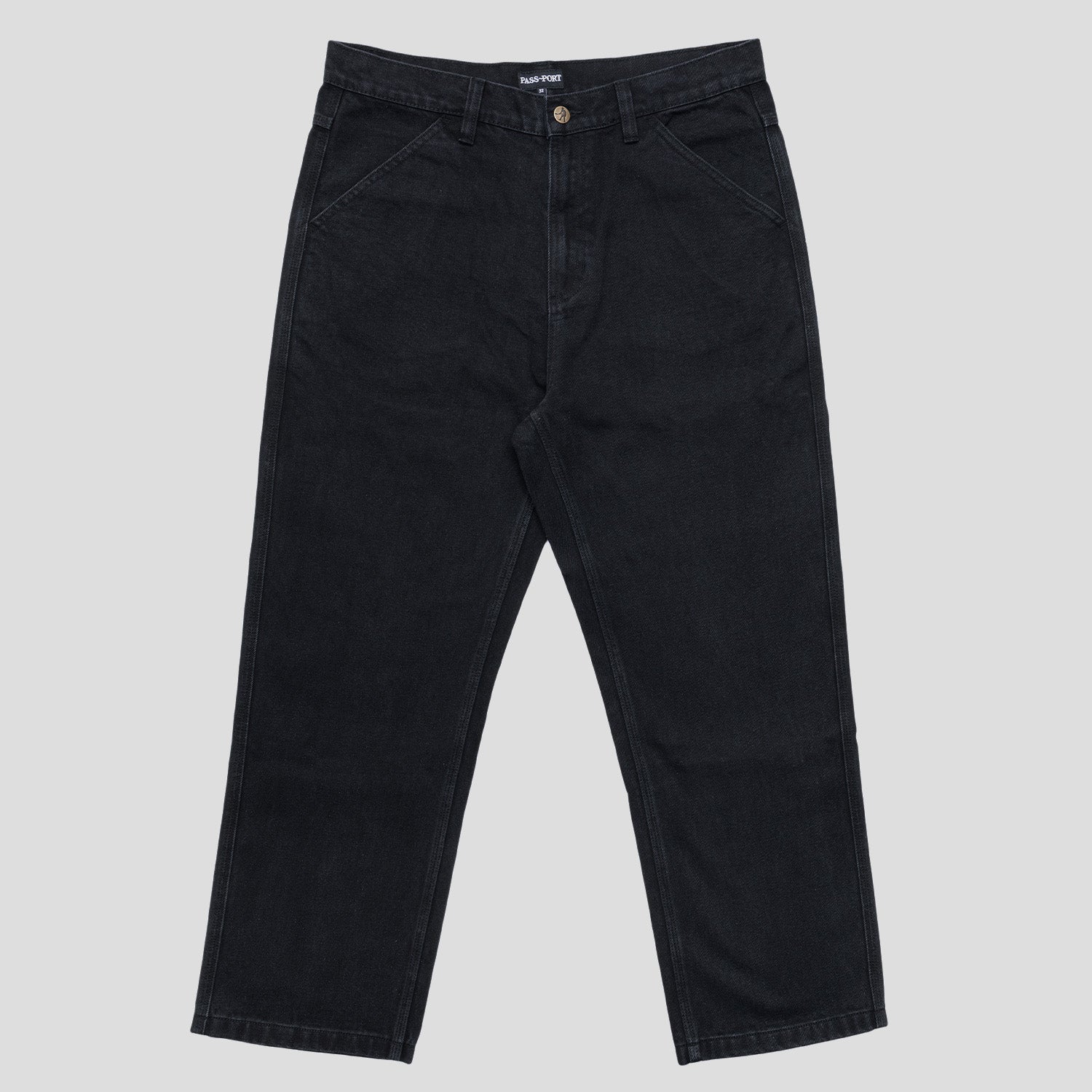 パンツ passport denim washed black 34 Passport Workers Club Jeans - washed black | Tactics