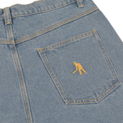 Pass~Port Workers Club Denim Short - Washed Light Indigo