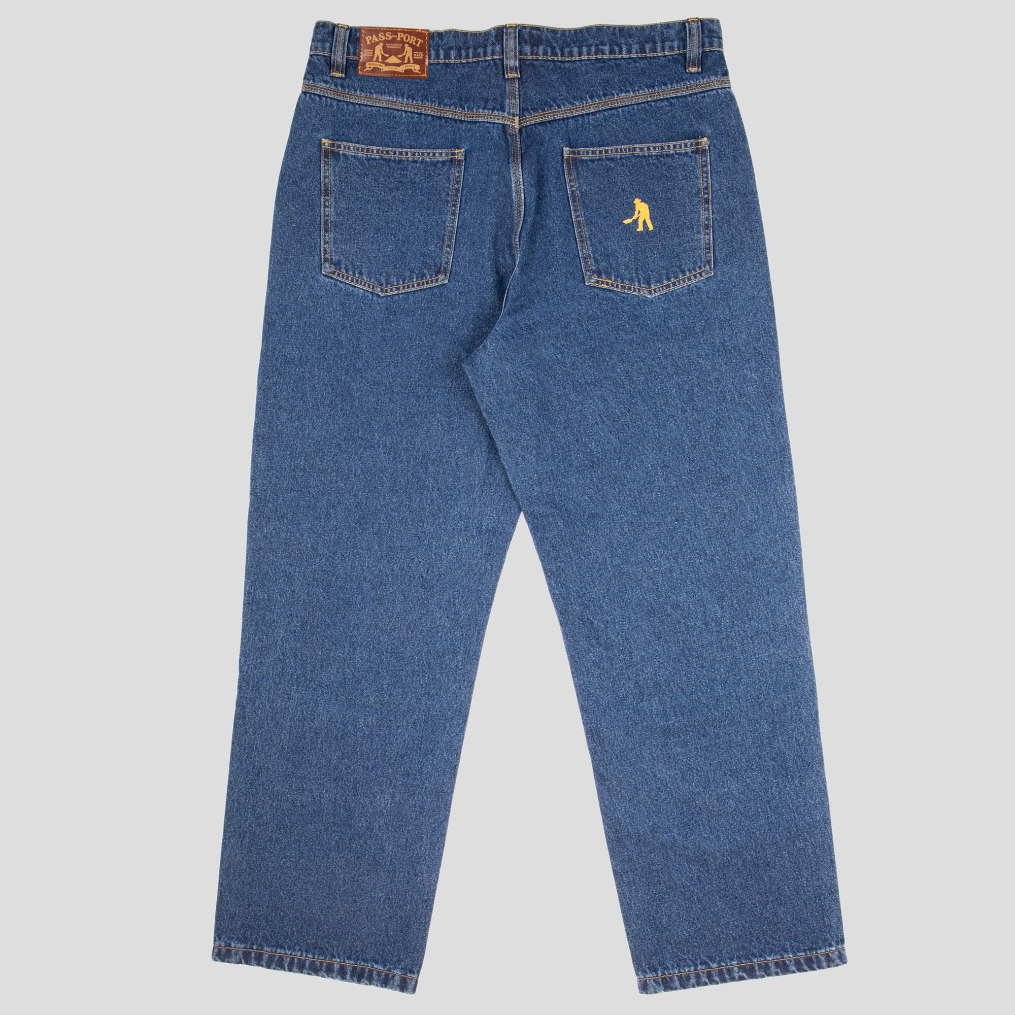 Pass~Port Workers Club Classic Jean - Washed Dark Indigo