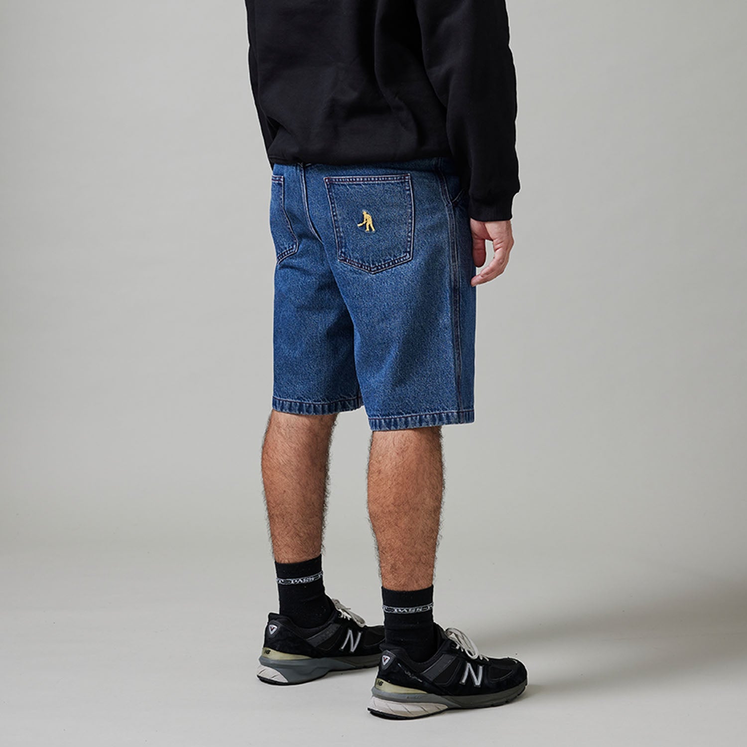 Pass~Port Workers Club Denim Short - Washed Dark Indigo