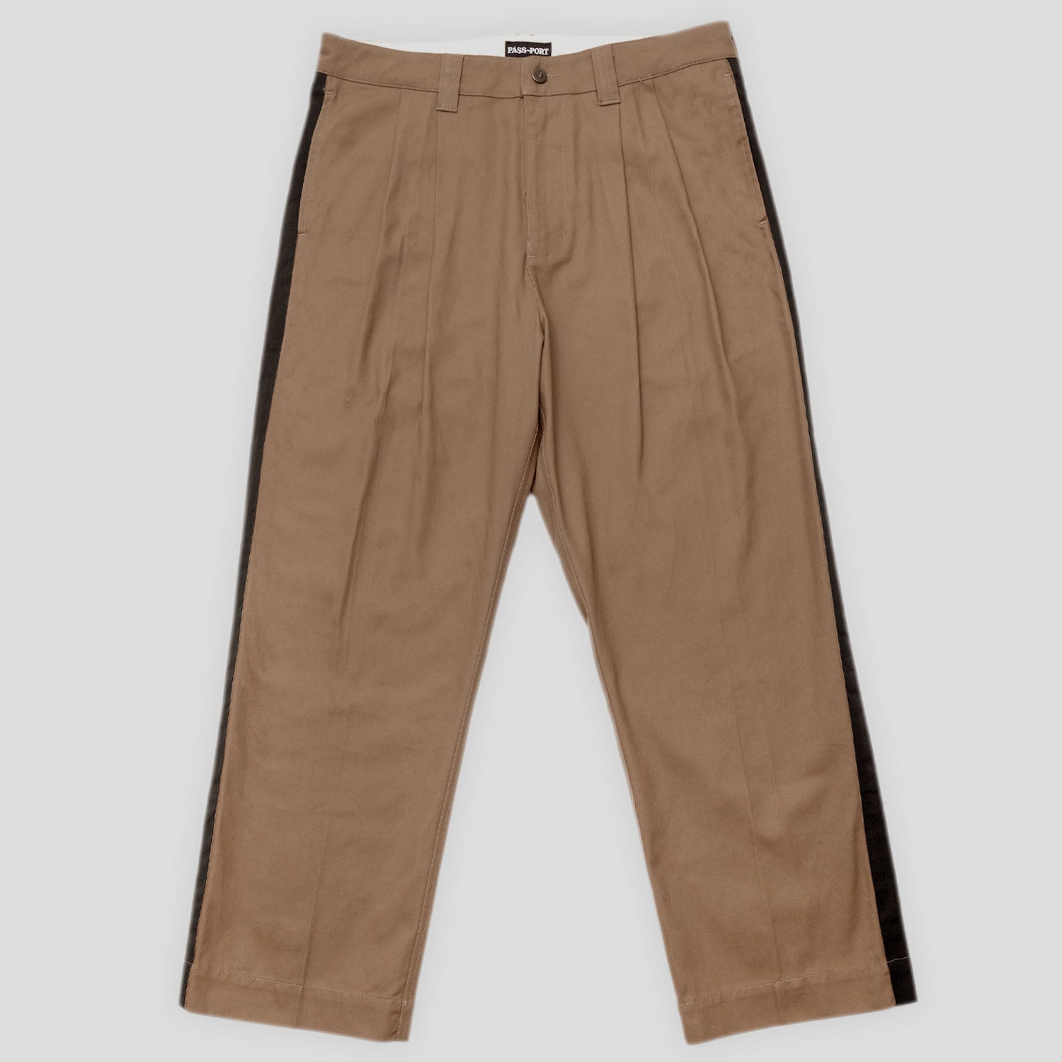 Pass~Port Leagues Club Striped Pant - Taupe / Black