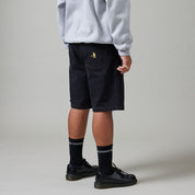 Pass~Port Workers Club Denim Jean Short - Washed Black / Brown Stitch R44