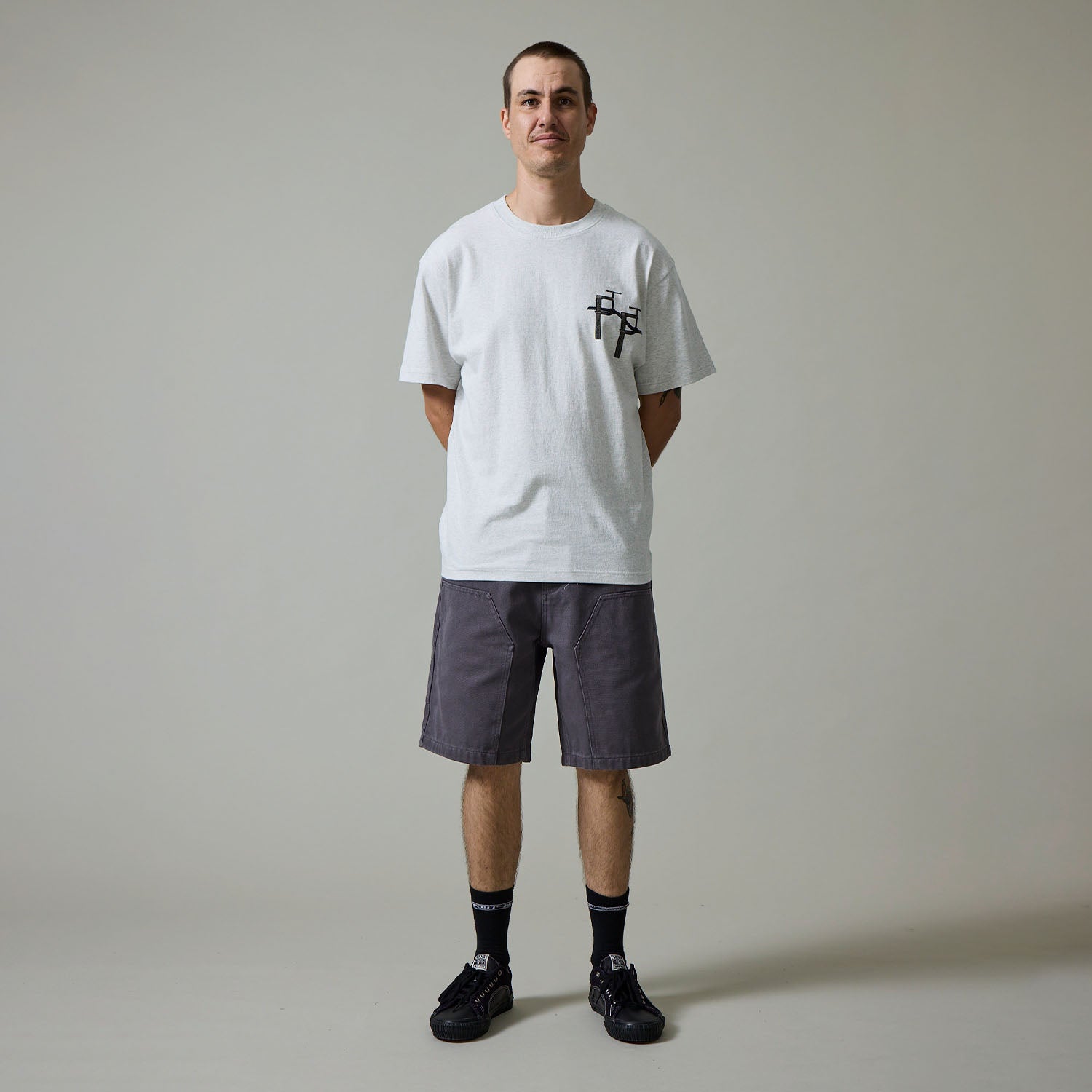 Pass~Port Double Knee Diggers Club Short - Charcoal