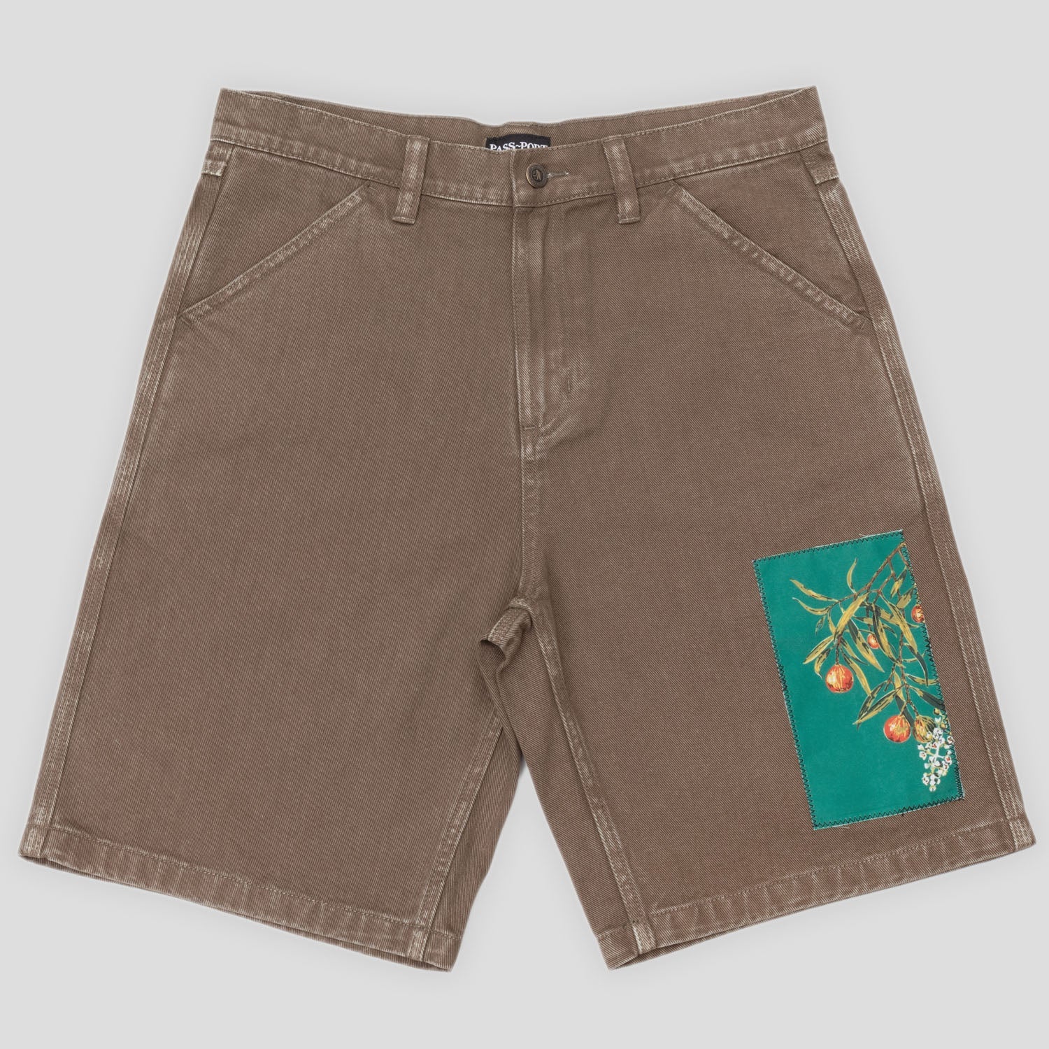 Pass~Port Quandong Workers Club Jean Short - Washed Brown