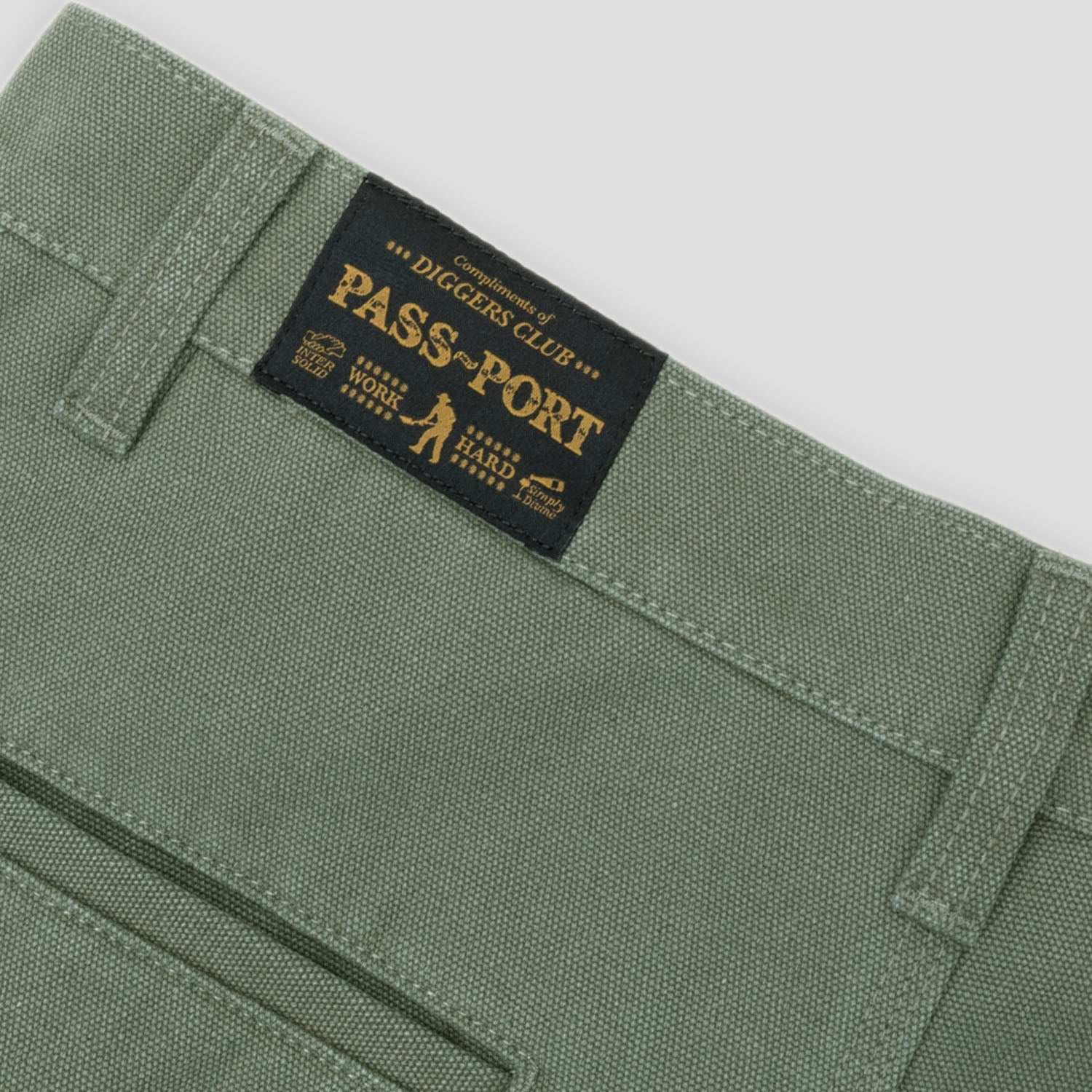 Pass~Port Double Knee Diggers Club Pant - Moss