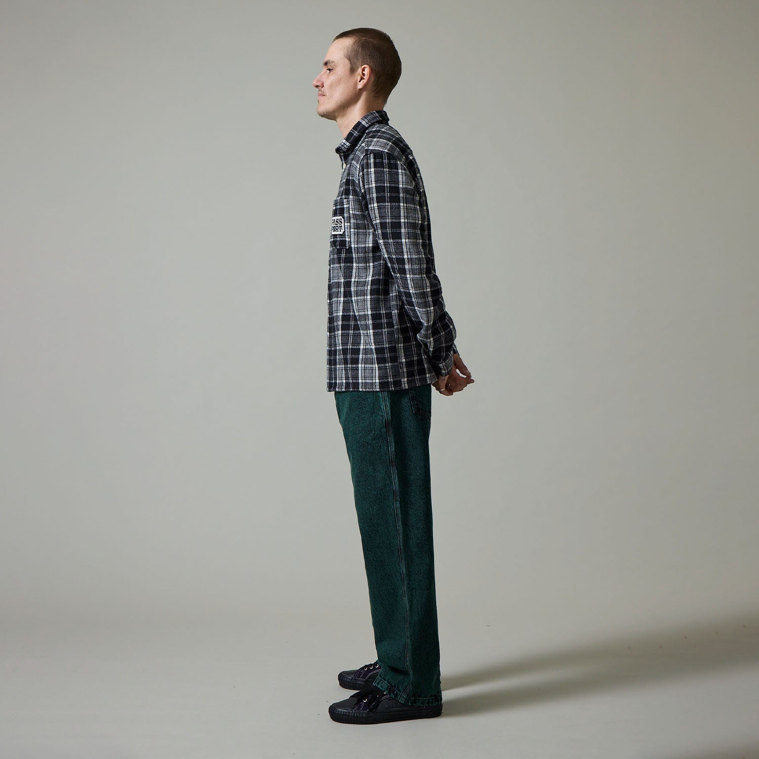 Pass~Port Workers Club Denim Jean - Dark Green Over-Dye