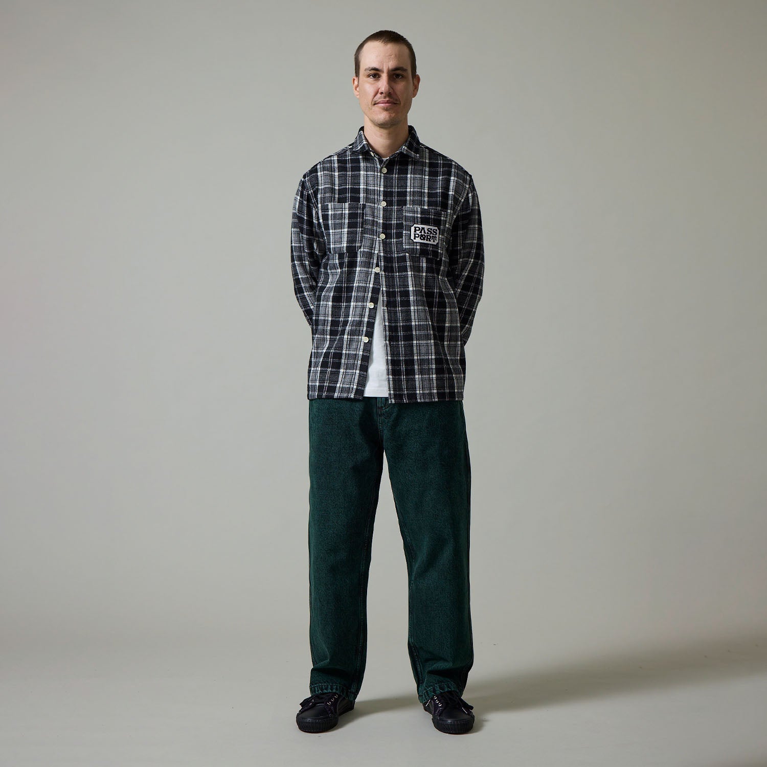 Pass~Port Workers Club Denim Jean - Dark Green Over-Dye