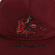 Pass~Port Red Flag Workers Cap - Maroon