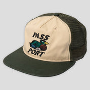 Pass~Port Fast Duck Workers Trucker - Cream / Elm