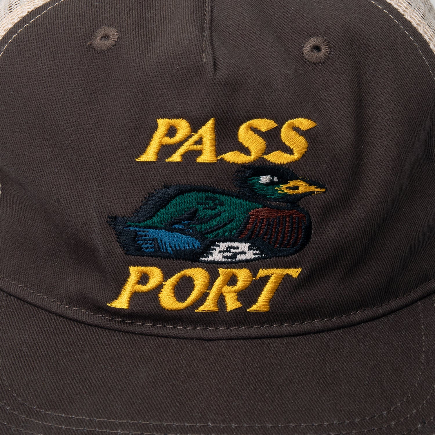 Pass~Port Fast Duck Workers Trucker - Bark / Cream