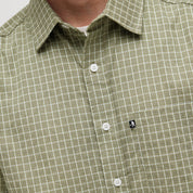 Pass~Port Workers Check Long Sleeve Shirt - Sage