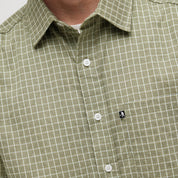 Pass~Port Workers Check Short Sleeve Shirt - Sage