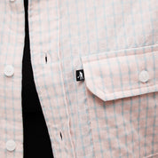Pass~Port Workers Check Long Sleeve Shirt - Light Pink