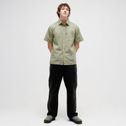 Pass~Port Workers Check Short Sleeve Shirt - Sage