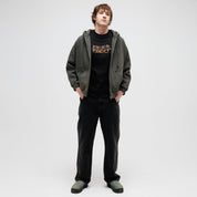 Pass~Port Solid Workers Zip Hood - Dark Elm