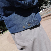Pass~Port Solid Denim Packers Jacket - Dark Indigo