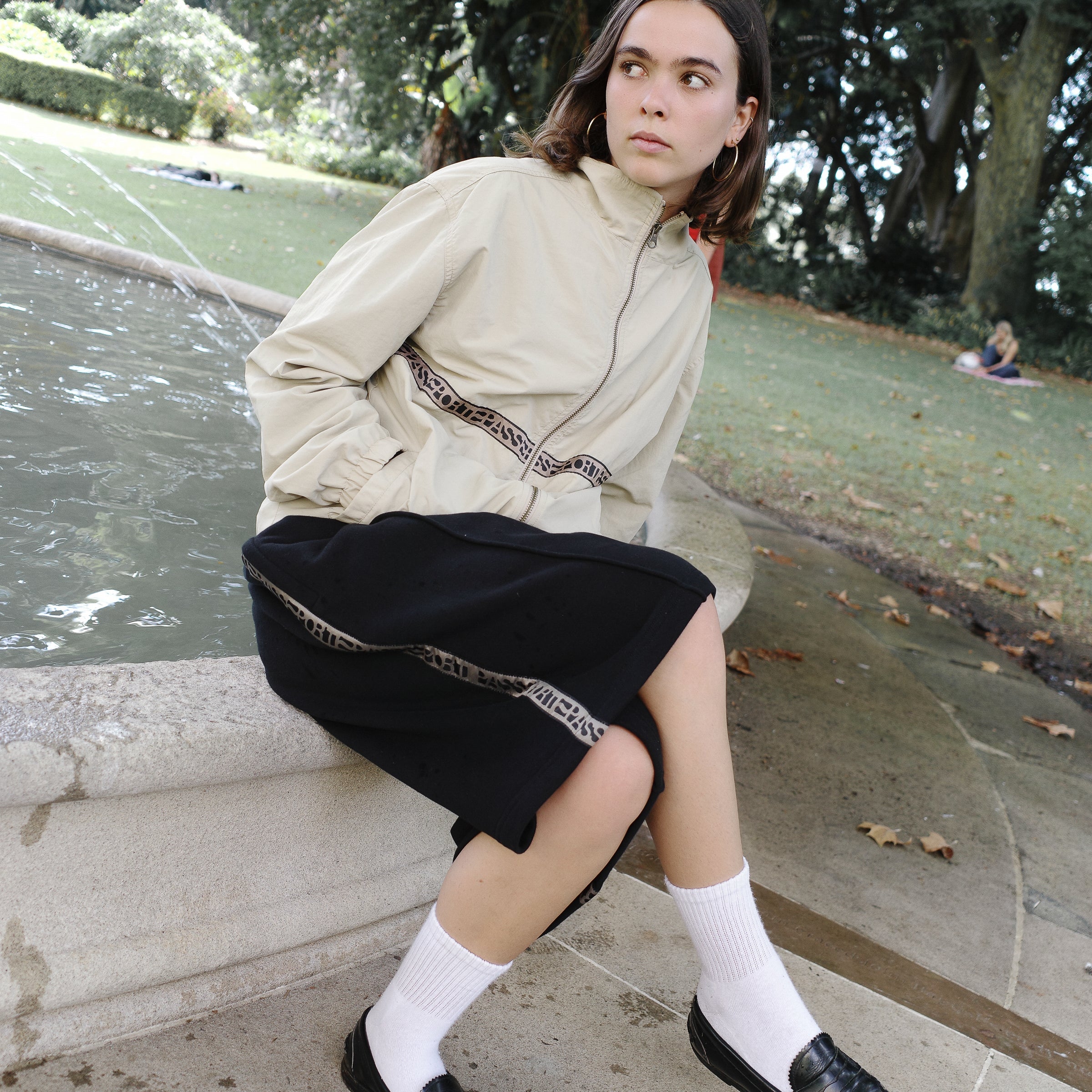 Pass~Port Rough Neg RPET Track Jacket - Sand