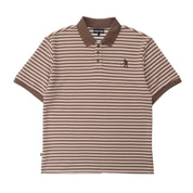 Pass~Port Striped Polo - Brown