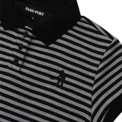 Pass~Port Striped Baby Polo - Black