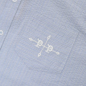Pass~Port Gauntlets Workers Short Sleeve Shirt - Powder Blue