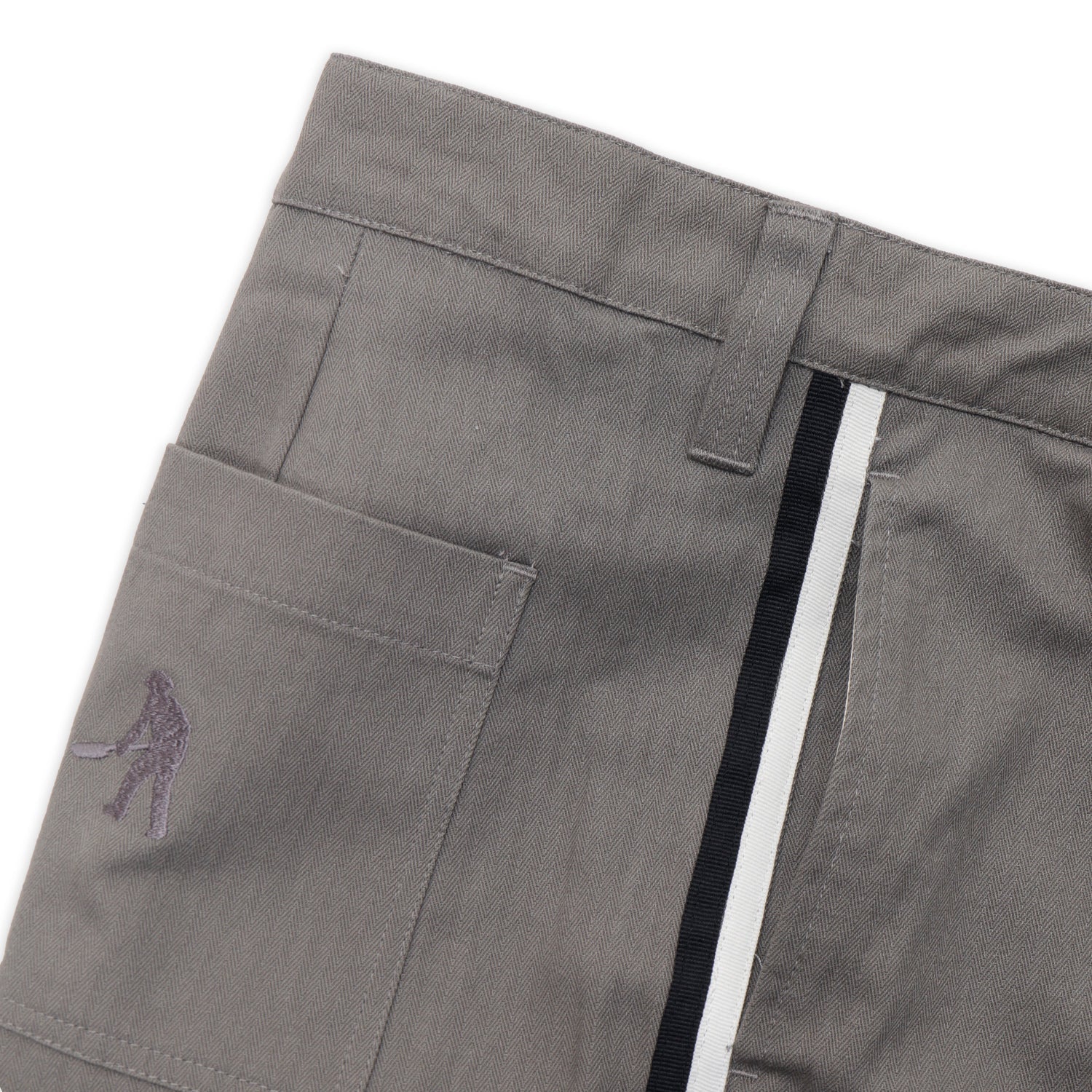 Pass~Port Leagues Club Short - Side Stripe Grey