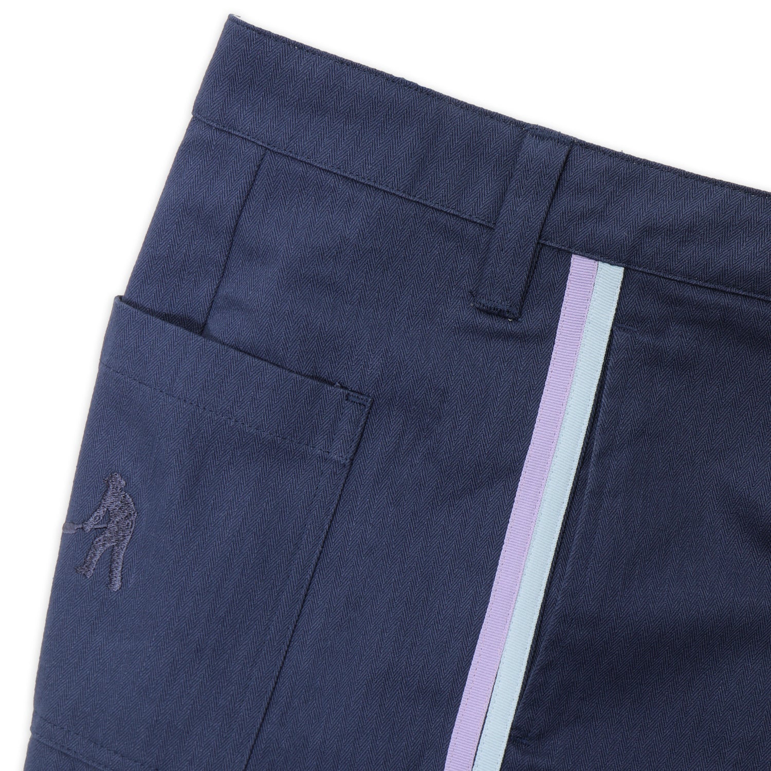 Pass~Port Leagues Club Short - Side Stripe Navy