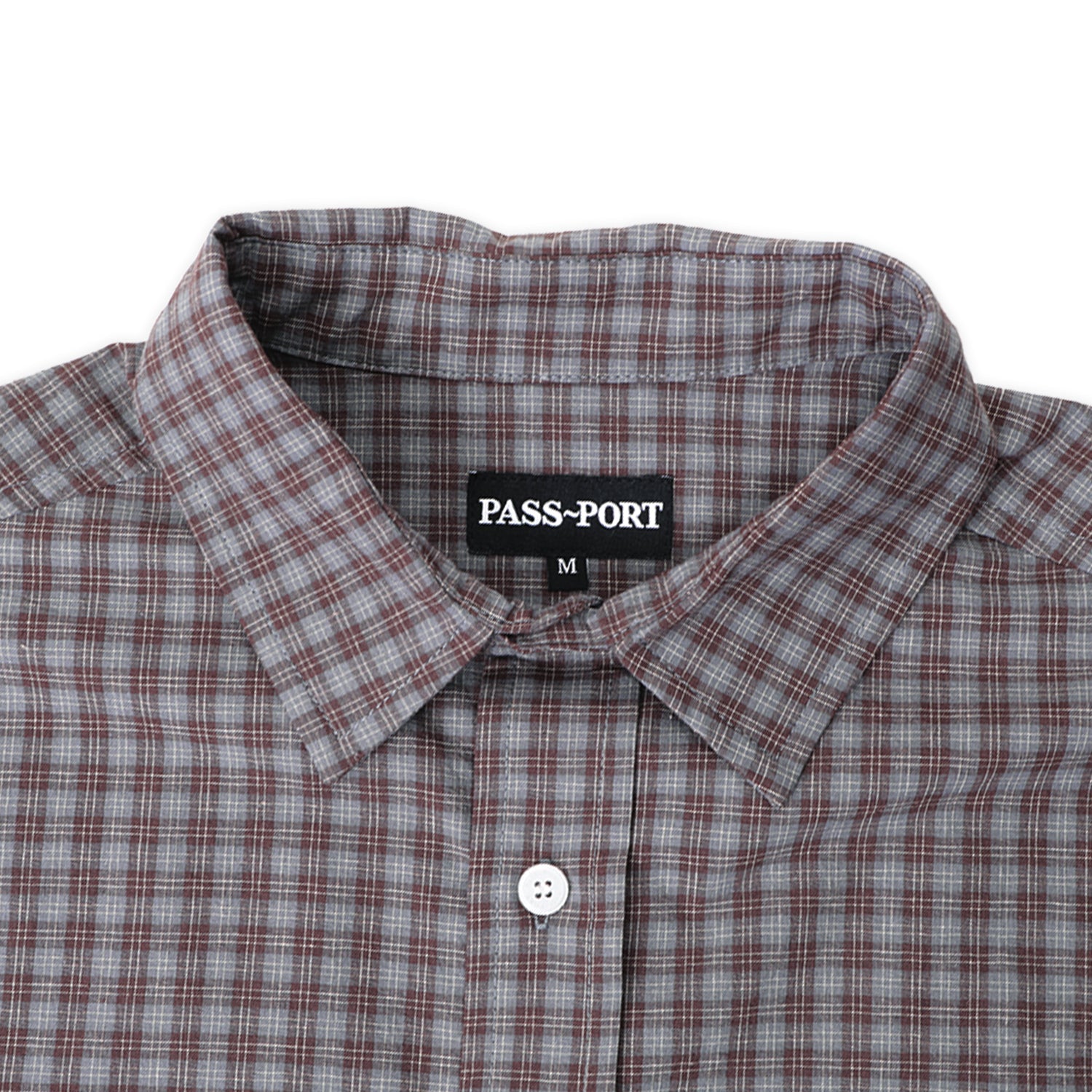 Pass~Port Workers Check Short Sleeve Shirt - Sangria