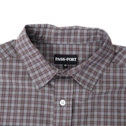 Pass~Port Workers Check Short Sleeve Shirt - Sangria