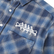 Pass~Port Canoe Workers Flannel - True Blue