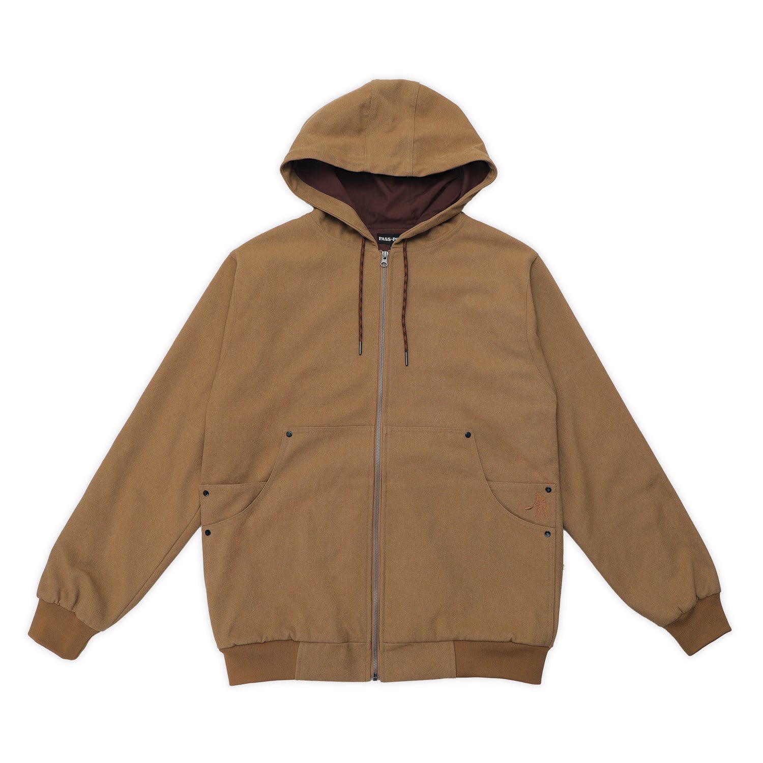 Pass~Port Diggers Zip Hood - Camel