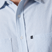 Pass~Port Glint Workers Long Sleeve Shirt - Blue