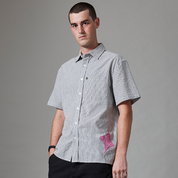 Pass~Port Glint Workers Short Sleeve Shirt - Black