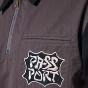 Pass~Port Glyph Packers 1/4 Zip Shirt - Black