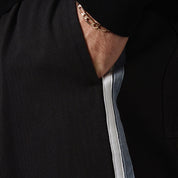 Pass~Port Herringbone Leagues Club Stripe Pant - Vintage Black