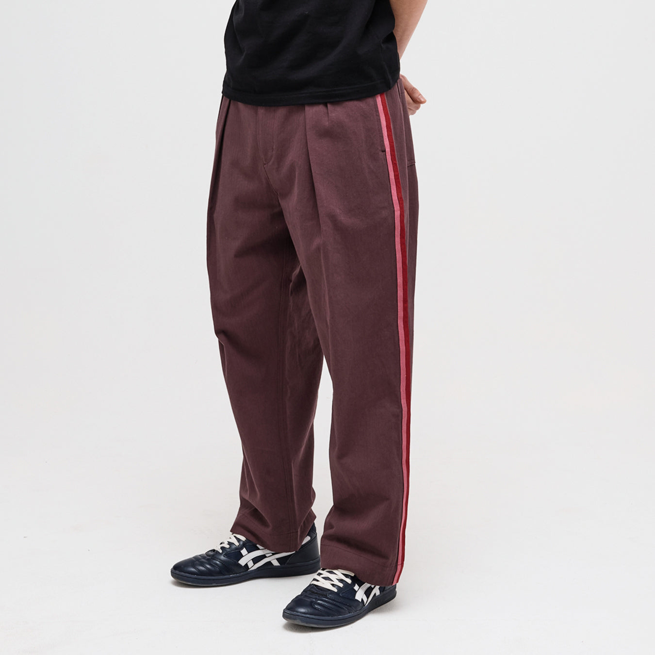 Pass~Port Leagues Club Pant - Side Stripe Plum