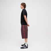 Pass~Port Leagues Club Short - Side Stripe Plum