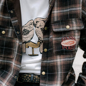 Pass~Port Sunspot Flannel Vineyard Shirt - Brown