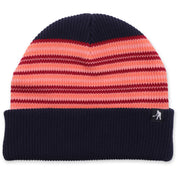 Pass~Port Organic Cotton Stripe Beanie - Navy