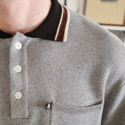 Pass~Port Sunspot Organic Knit Polo - Grey