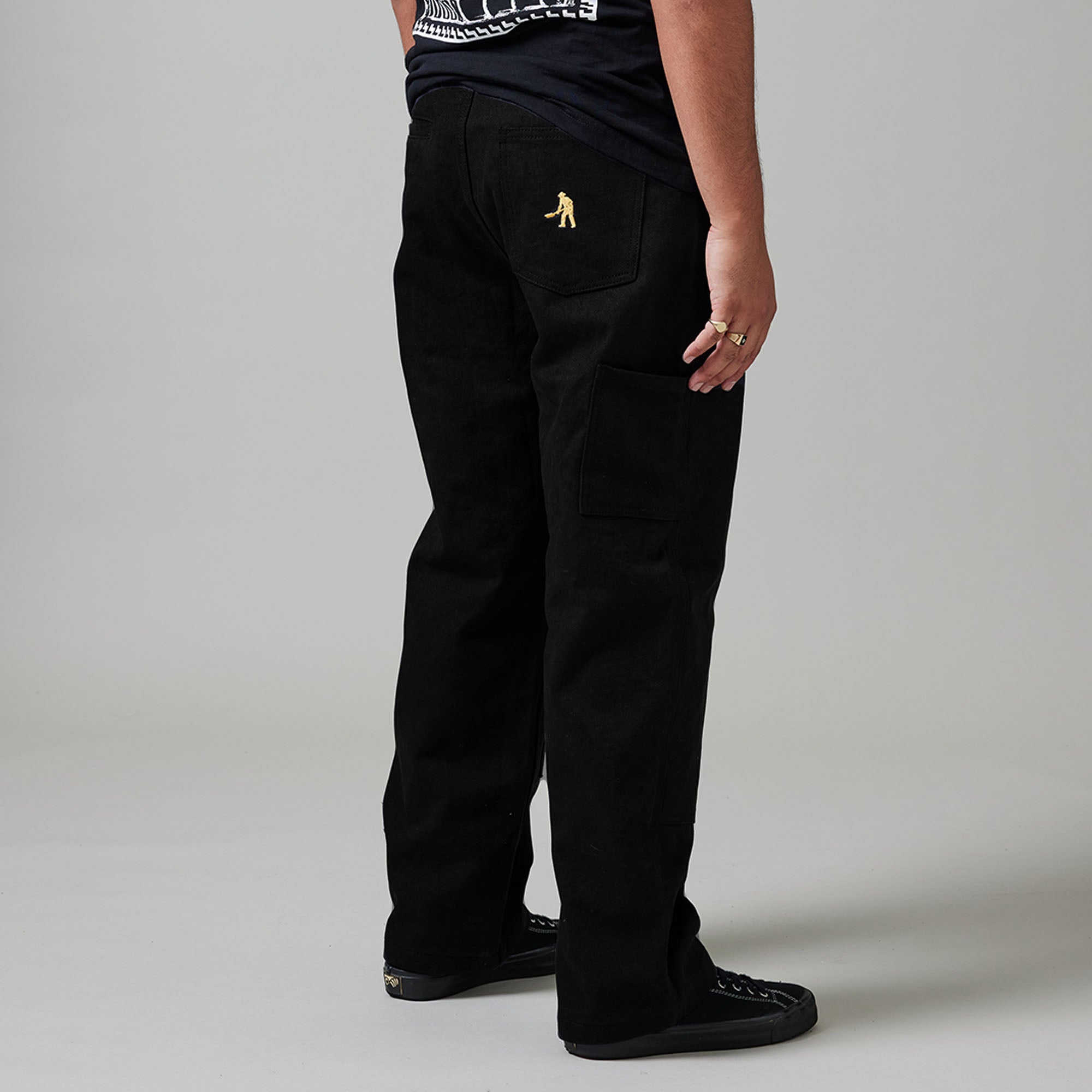 Pass~Port Double Knee Diggers Club Pant - Washed Black