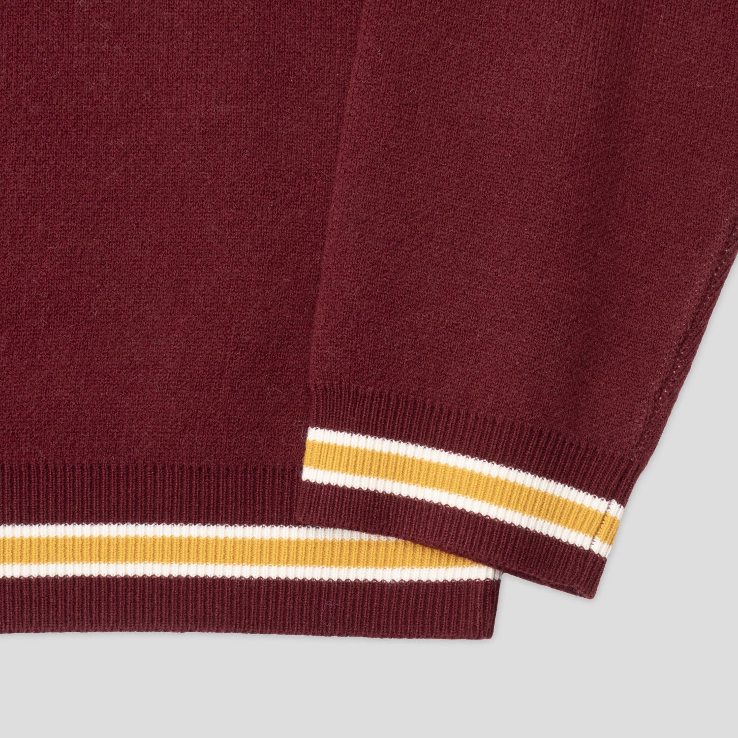 Pass~Port Antler Knit Sweater - Maroon / Cream