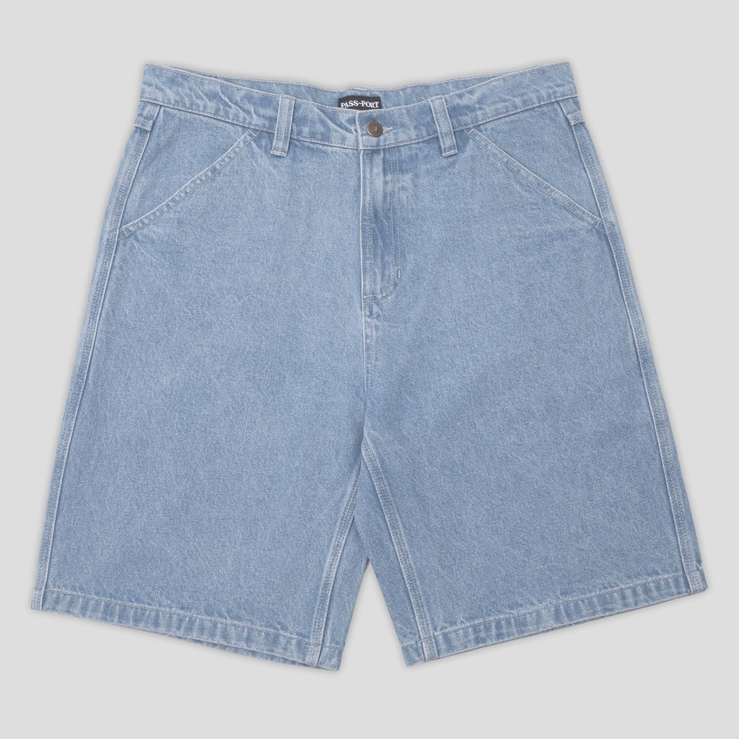 Pass~Port Workers Club Denim Jean Short - Washed Light Indigo