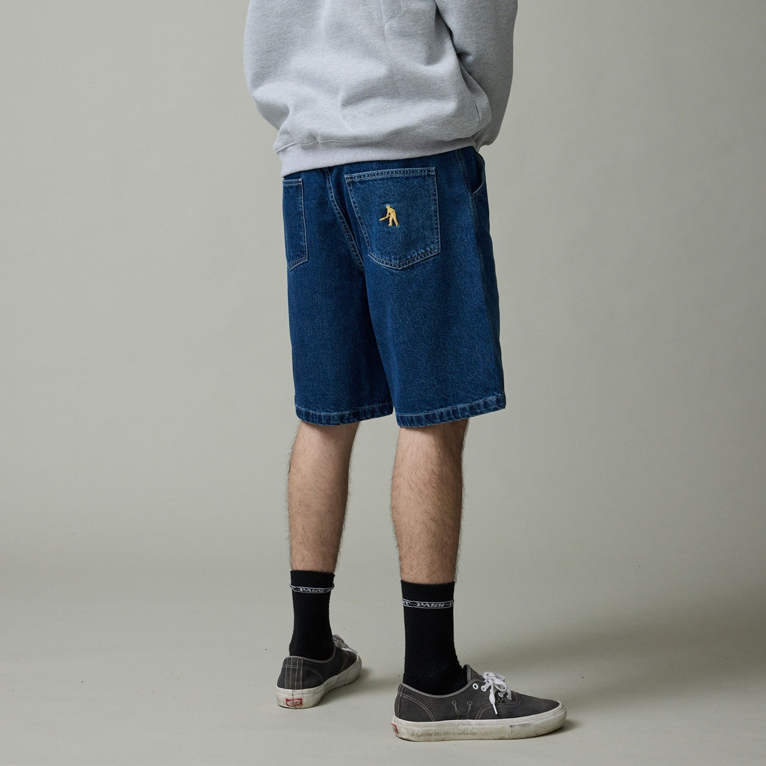 Pass~Port Workers Club Denim Short - Washed Dark Indigo – Pass