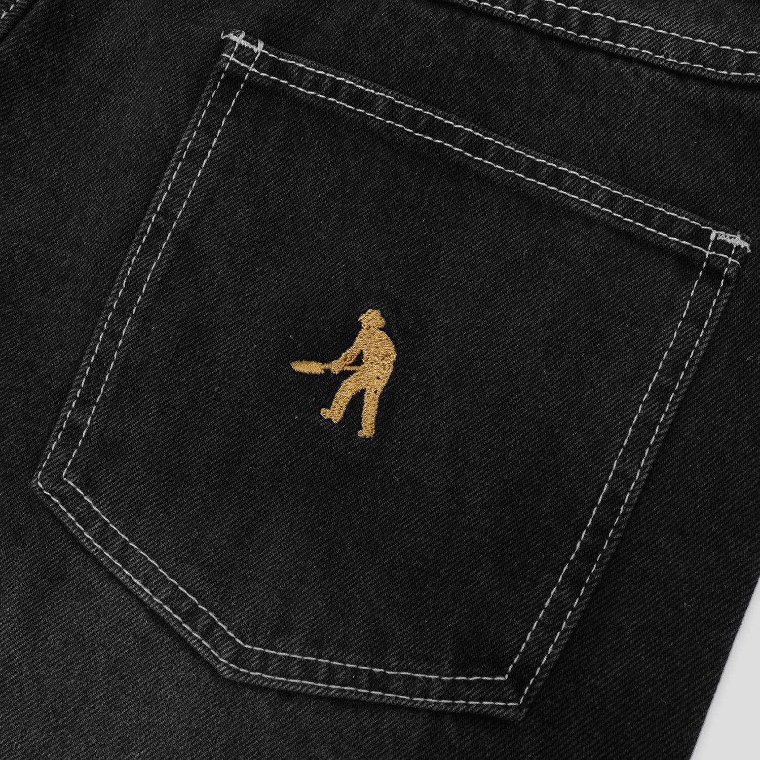 Pass~Port Workers Club Jean Pant - Faded Washed Black