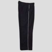 Pass~Port Herringbone Leagues Club Side Stripe Pant - Black / White Stripe