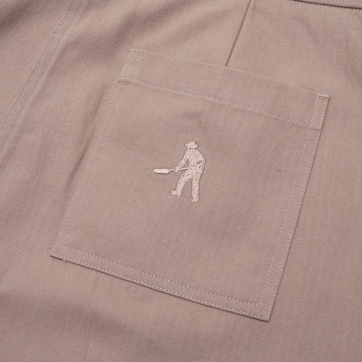 Pass~Port Herringbone Leagues Club Side Stripe Pant - Light Brown / Choc Stripe