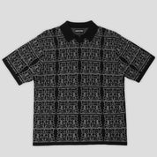 Pass~Port Fretworks Knit Polo - Black