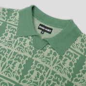 Pass~Port Fretworks Knit Polo - Seafoam Green