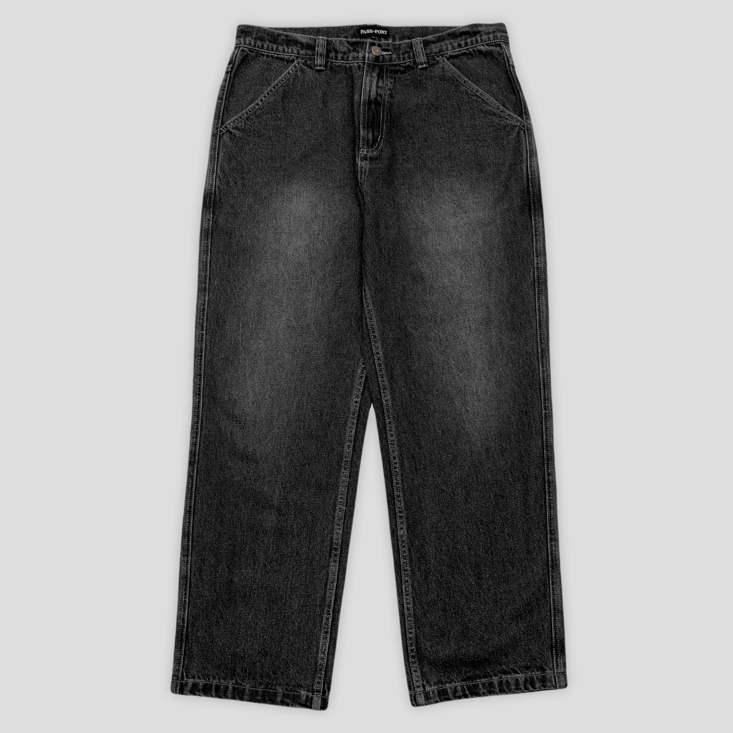 Pass~Port Workers Club Jean Pant - Faded Washed Black